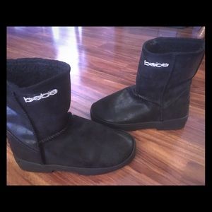 BEBE “ black boots with bling “ Bebe “ NWOT